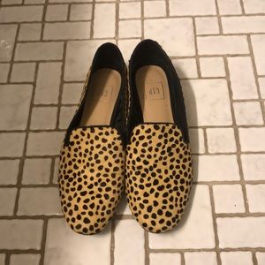 GAP animal print loafers